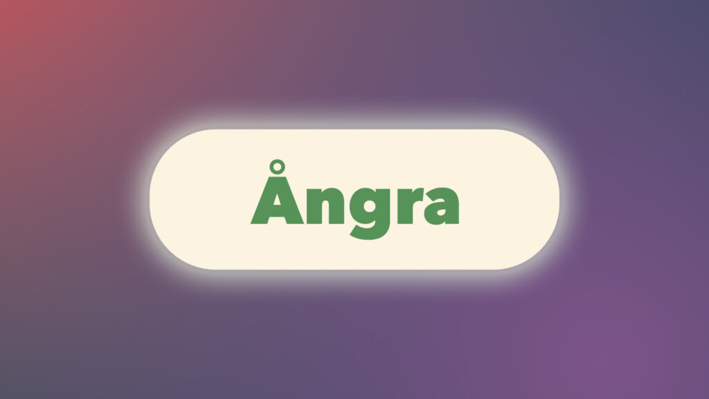 Enkel grafisk bild som visar en knapp med texten Ångra